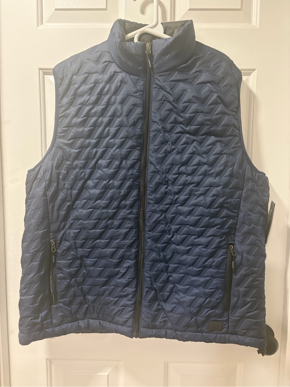 NWT New Balance Men's Puffer Tech Vest Quilted Full-Zip Navy - Size L